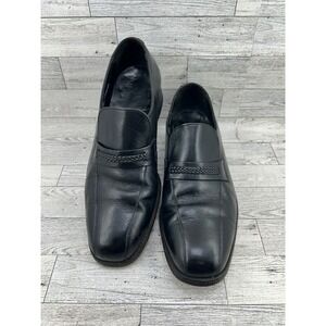FLORSHEIM Mens Black Leather Loafer Dress Shoes Size 9.5 D